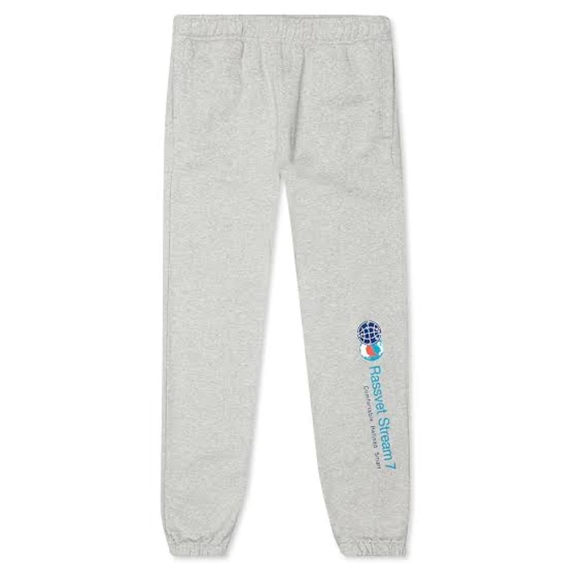 라스벳RASSVET 스트림7 스웻팬츠 멜란지그레이 S 상품이미지1