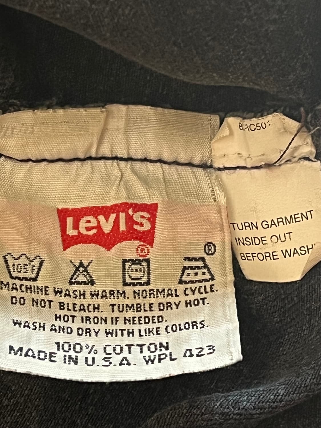 90s VINTAGE LEVIS 501 BLACK DENIM USA 상품이미지9