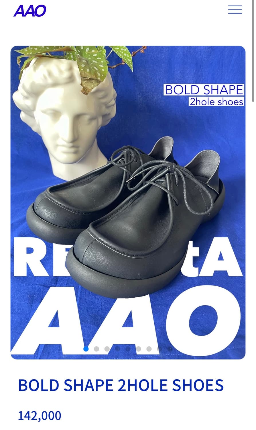 AAO BOLD SHAPE 2HOLE SHOES M사이즈 260~265 상품이미지1