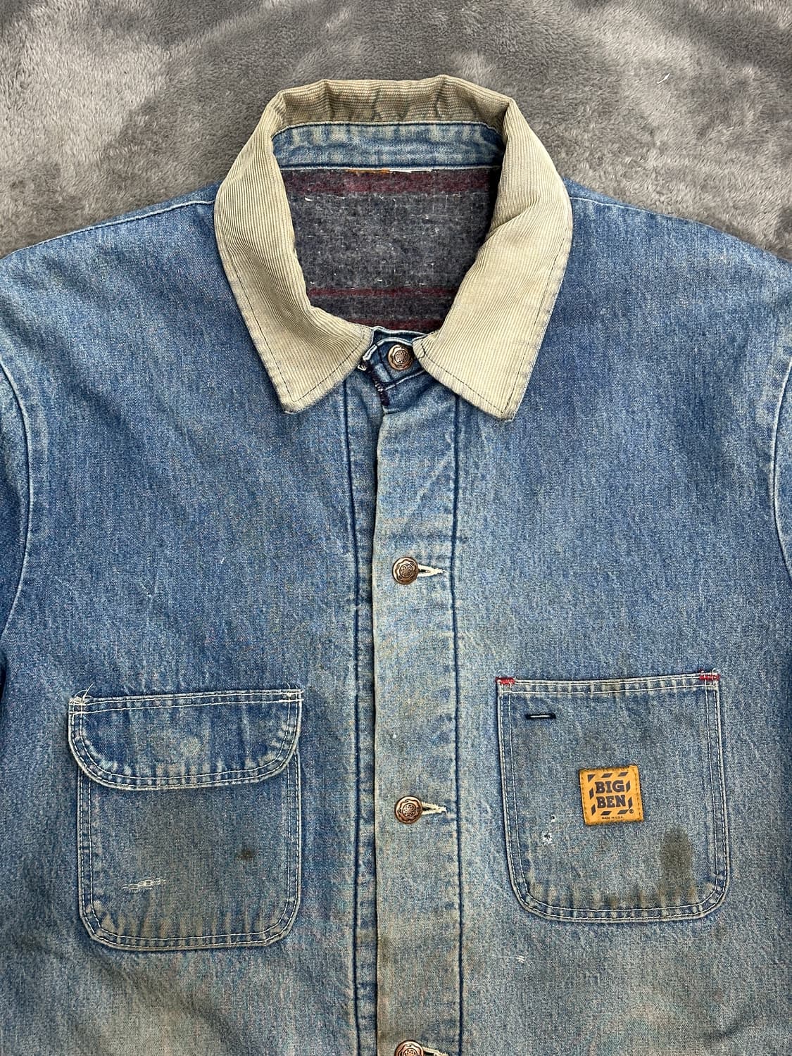 80s Big Ben 데님 초어 자켓 XL 상품이미지4