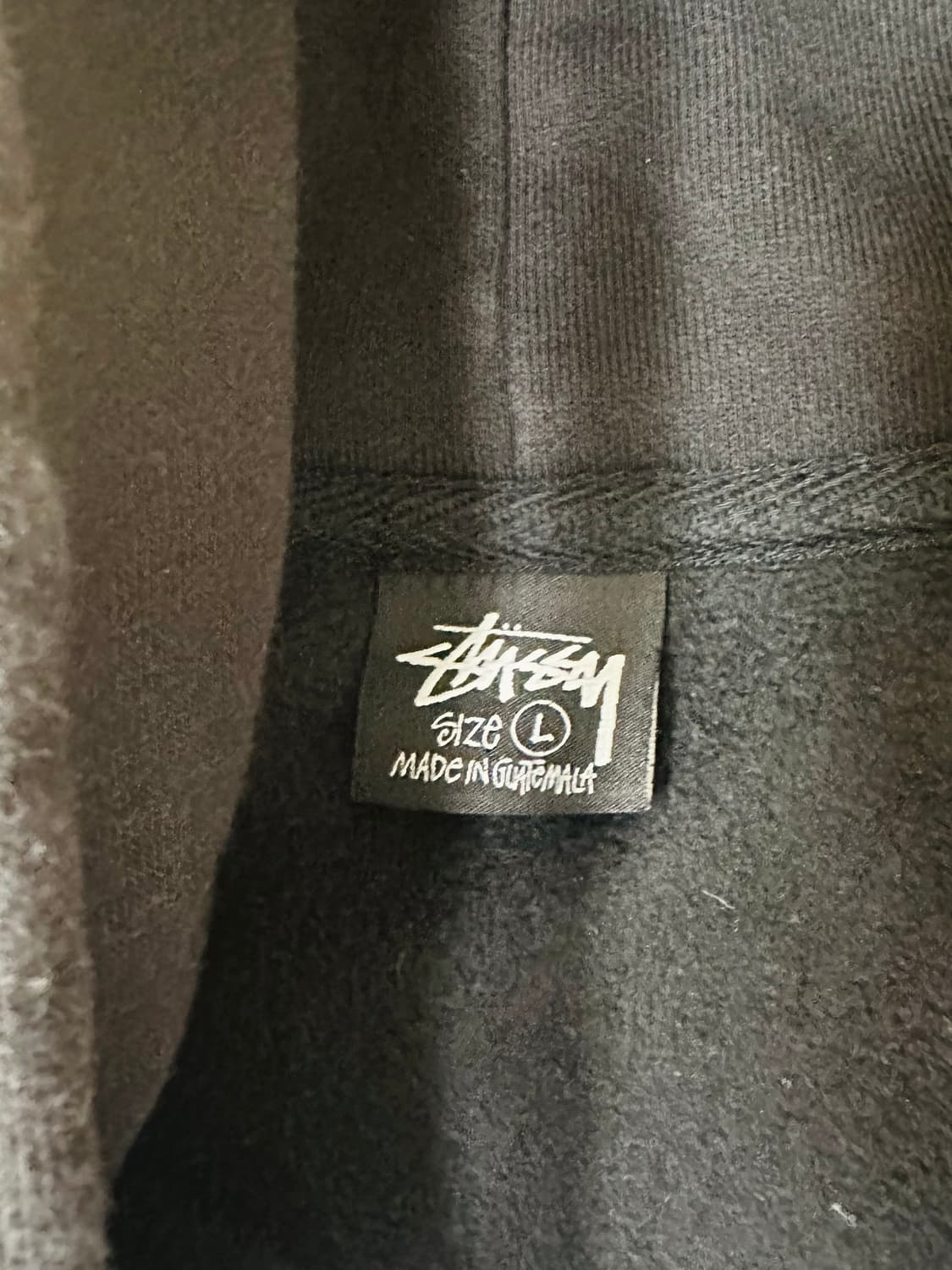 Stüssy Stock Zip Hoodie Black 상품이미지3