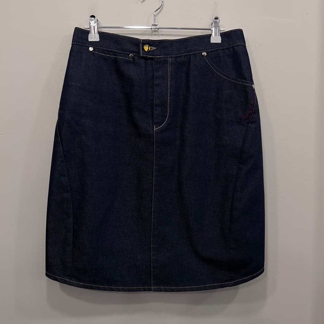 리바이스 레드택 생지 데님 셔링 하프 스커트 상품이미지2