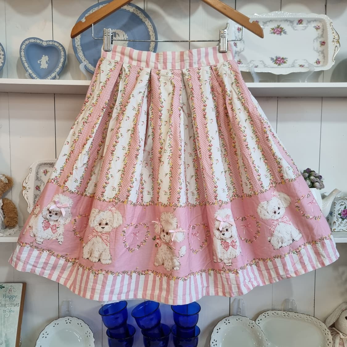 BODY LINE(바디라인) 강아지 프린트 스커트 상품이미지1