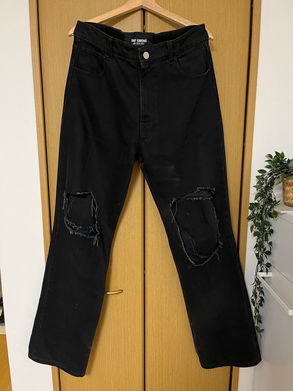 Raf simons 20fw Uneven knee pants 상품이미지1