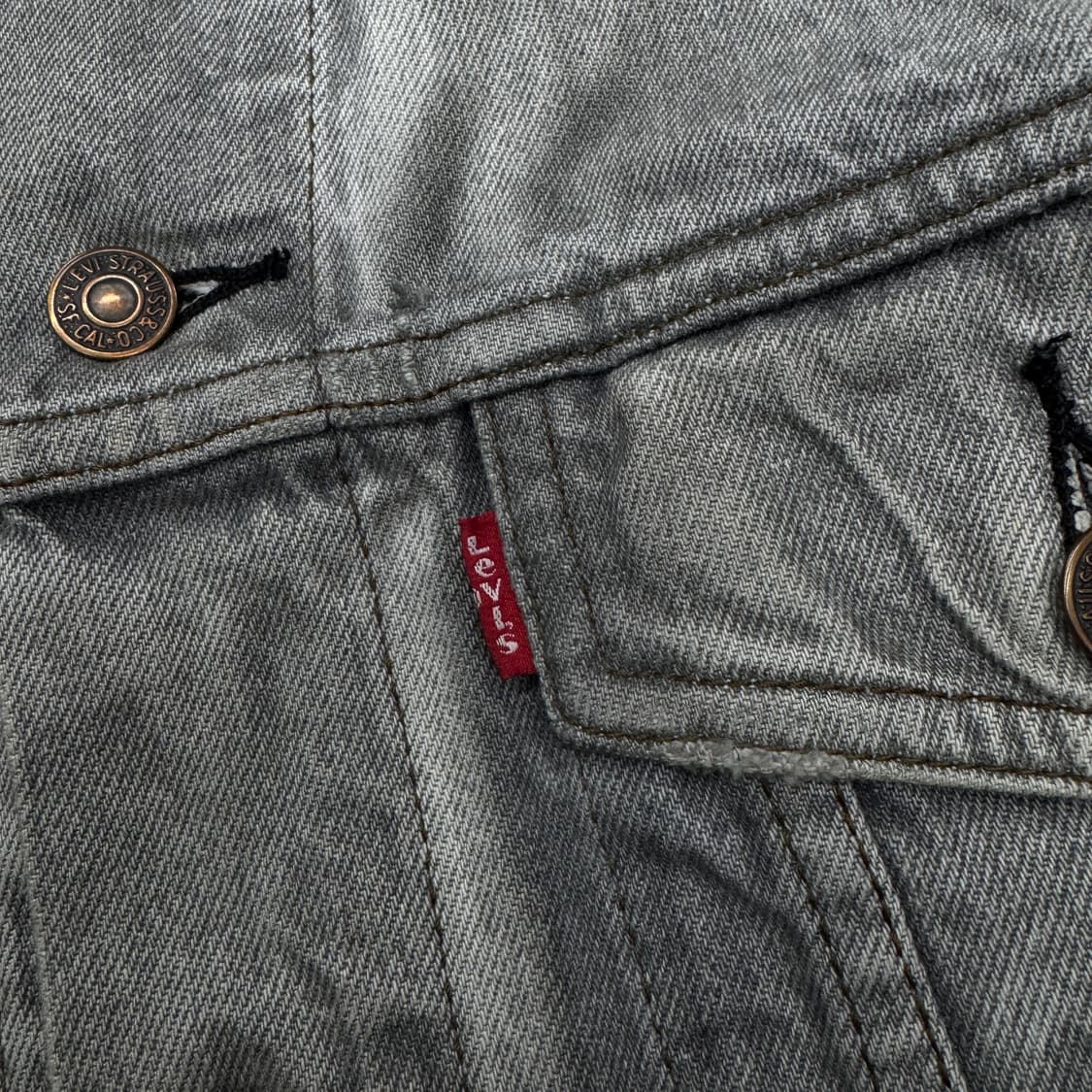 리바이스 80s 흑청 페이딩 워싱 데님자켓 상품이미지7