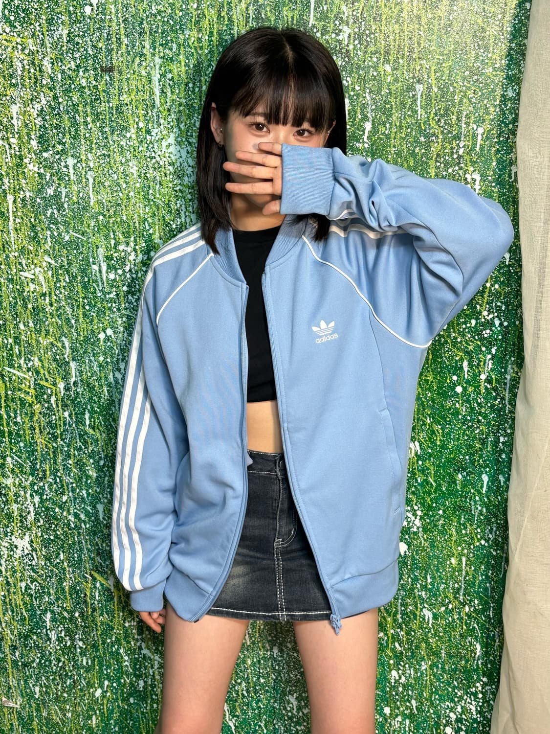 아디다스 슈퍼스타 베이비블루 스카이블루 져지 Mㅇ 상품이미지2
