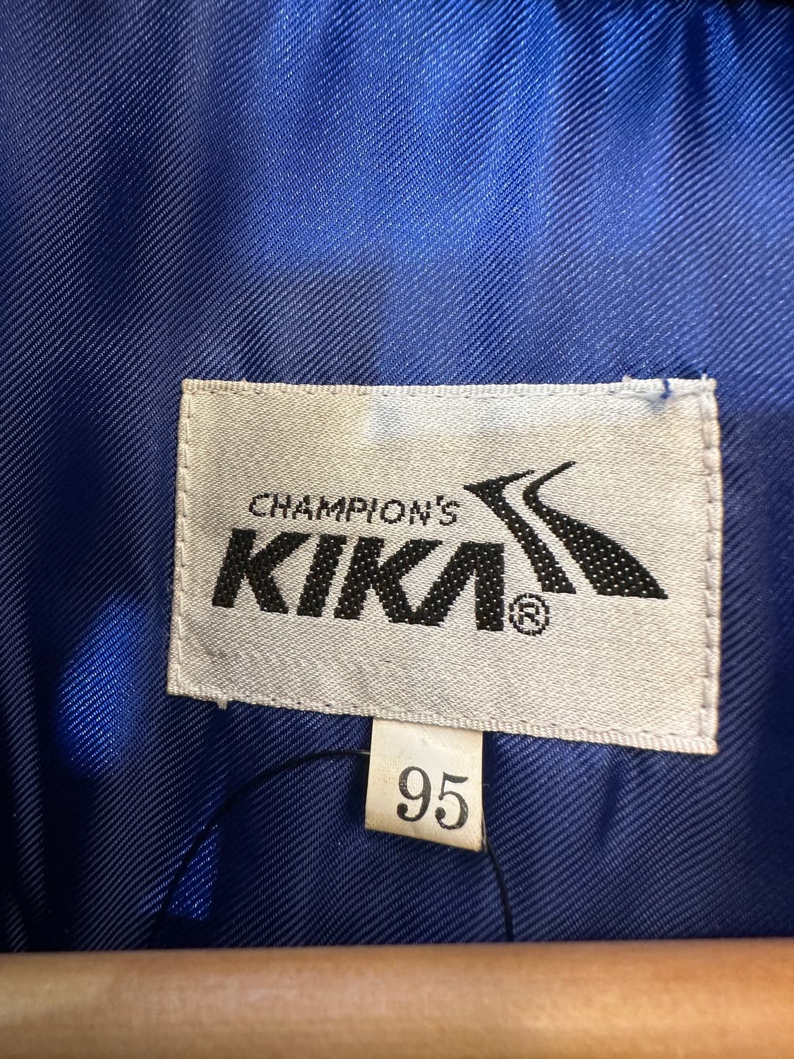 95)키카 스포츠 빈티지 플레이어 벤치 점퍼 돕바 블루  상품이미지3