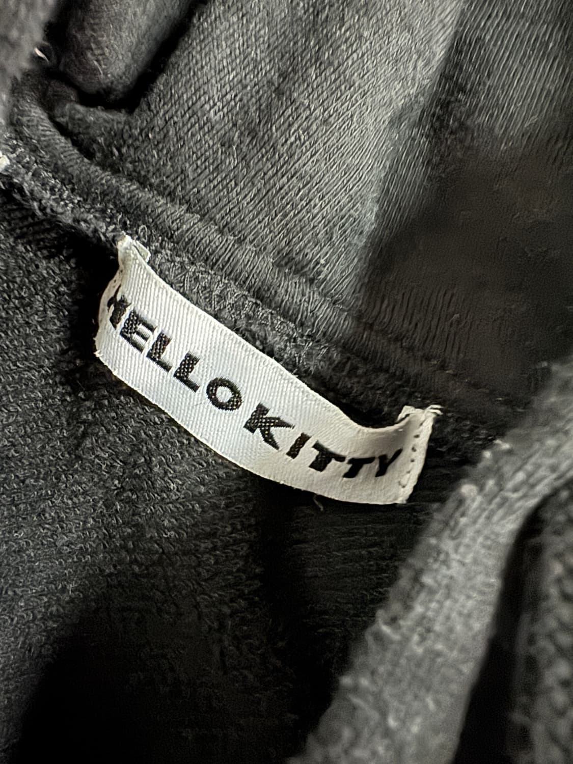 여성 리얼 일본판 헬로키티 귀여운 후드집업 블랙 상품이미지3