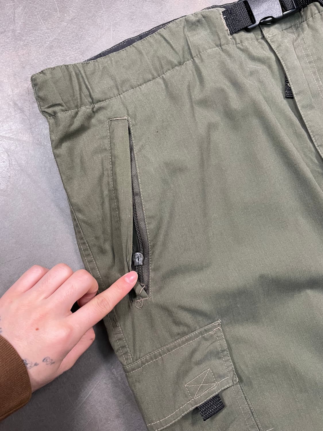 바디 웨이브 컨버터블 와이드 카고팬츠 상품이미지3