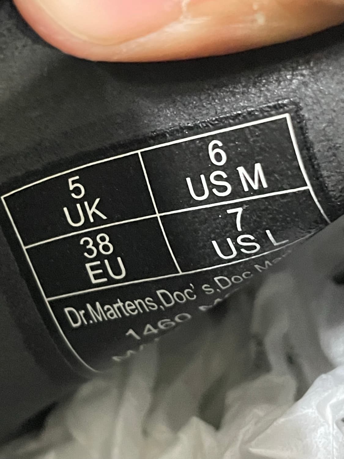 닥터마틴 1460 모노 블랙 uk5 (gr-4234) 상품이미지7