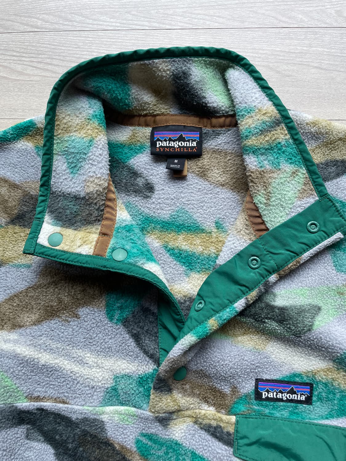 파타고니아 신칠라 연어떼 송어 패턴 rare patagonia 상품이미지3