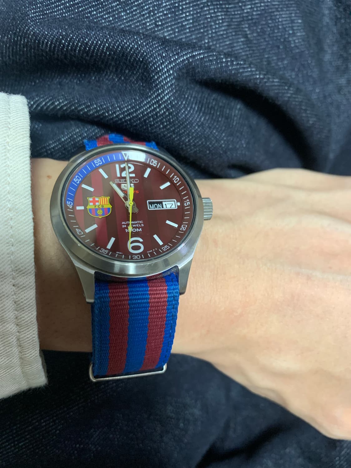 세이코 바르셀로나 한정판 오토메틱 시계(A급상태) 상품이미지3