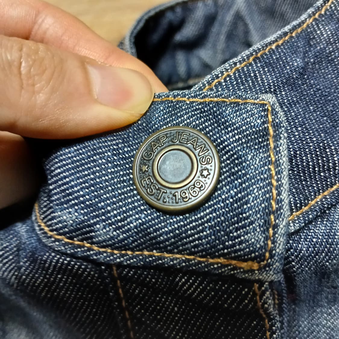 GAP 갭 데님 우먼 스냅버튼 청자켓 상품이미지5