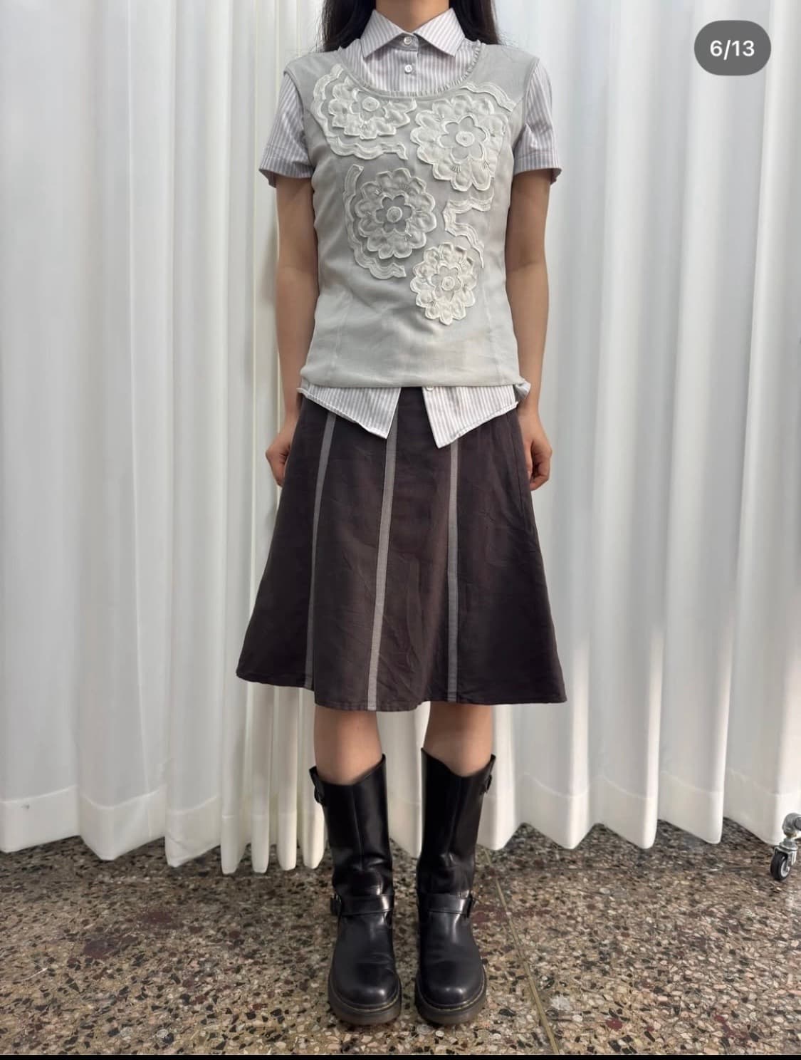 Hiroko Bis 히로코 비스 디자인 민소매 상품이미지1