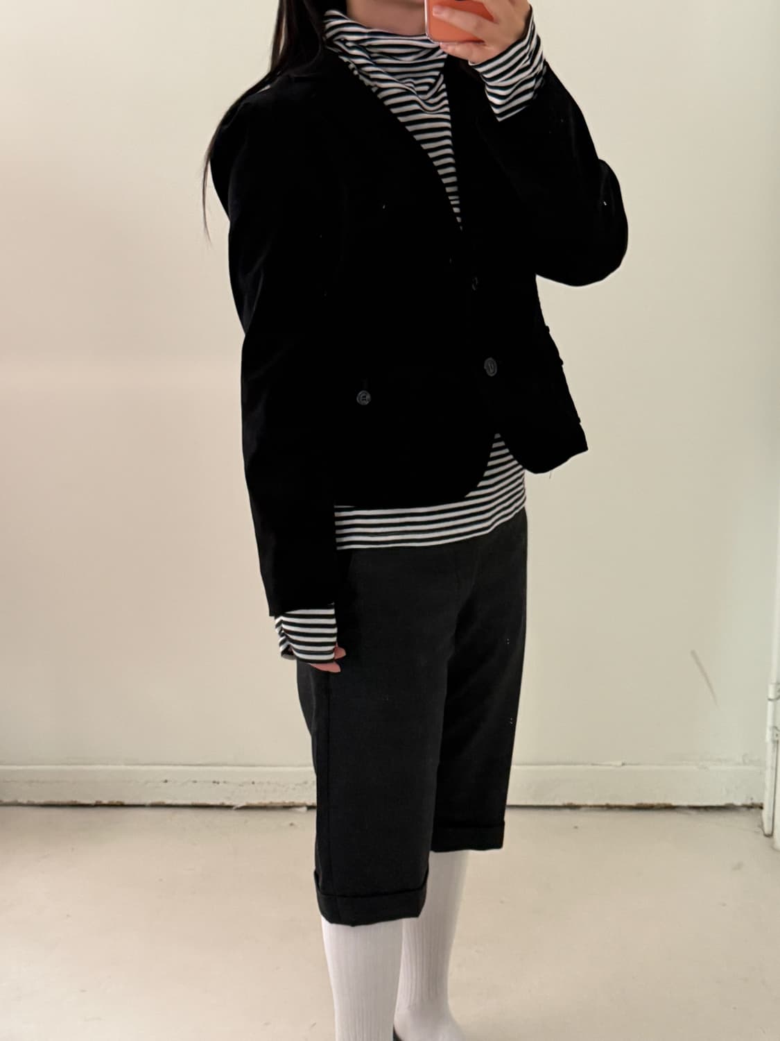 일본빈티지 블랙 코듀로이 숏자켓 상품이미지4