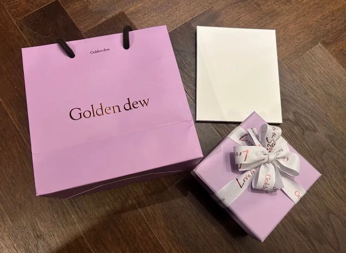 [신품,풀박스] 골든듀 18K 다이아 해피러브3(1C) 목걸이 새상품 상품이미지3