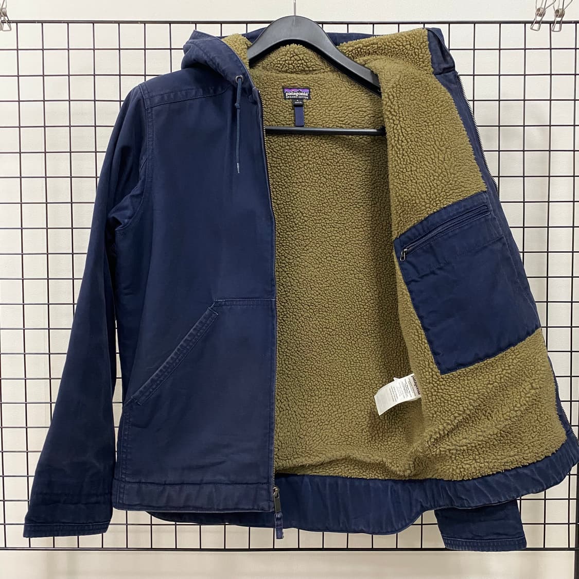 파타고니아 오가닉코튼 캔버스 후드 플리스 워크 자켓 상품이미지6
