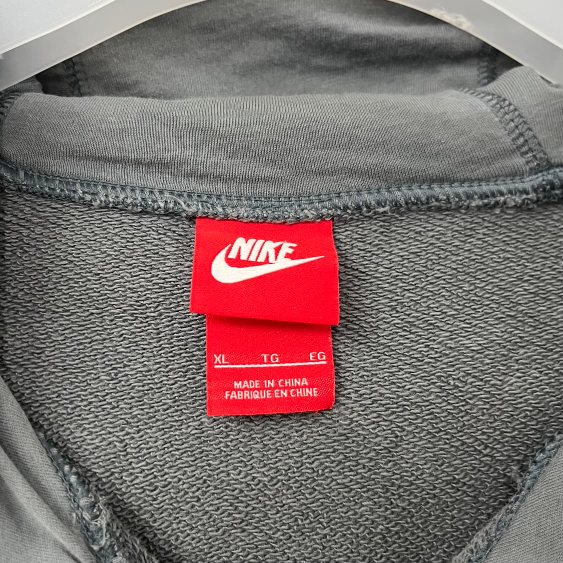 나이키 백로고 차콜 그레이 후드집업 상품이미지6