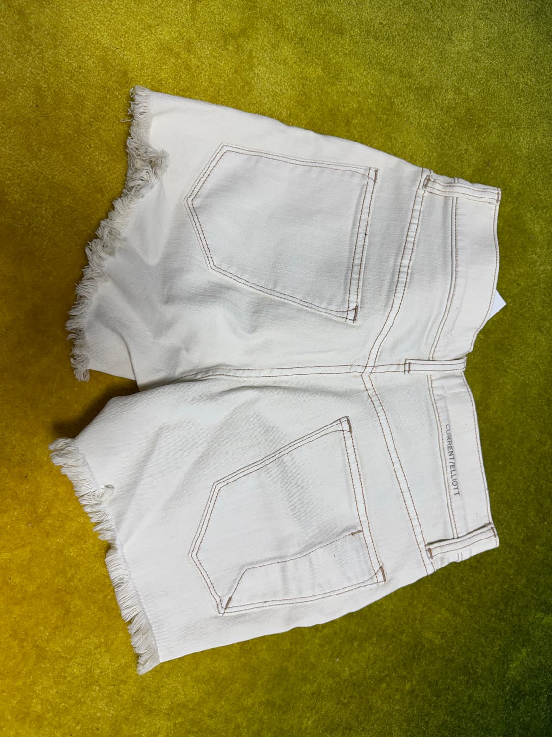 Current/Elliott 화이트 컷 데님 반바지 xs 상품이미지3