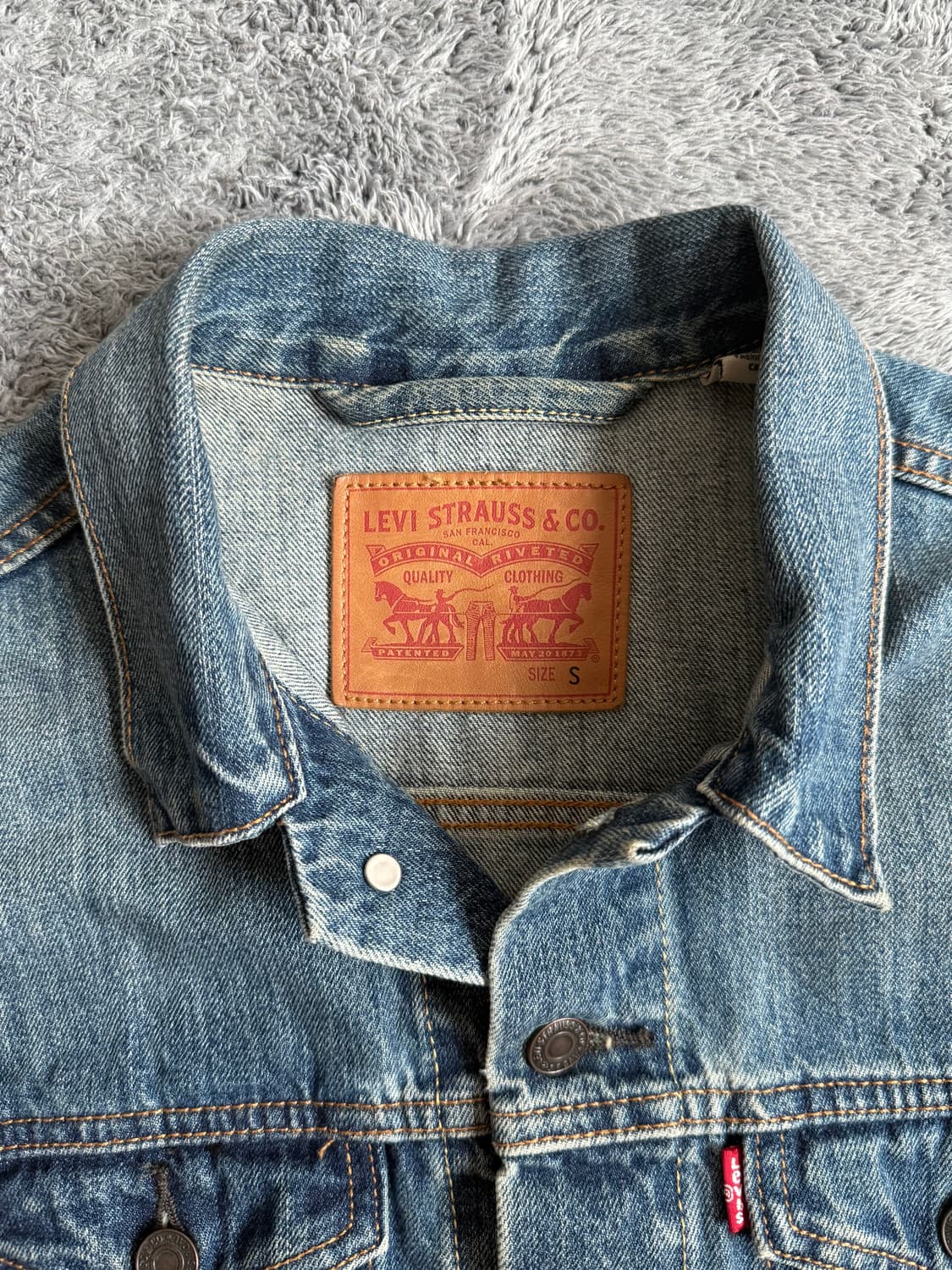 리바이스 3세대 데님자켓 청자켓 S 상품이미지3