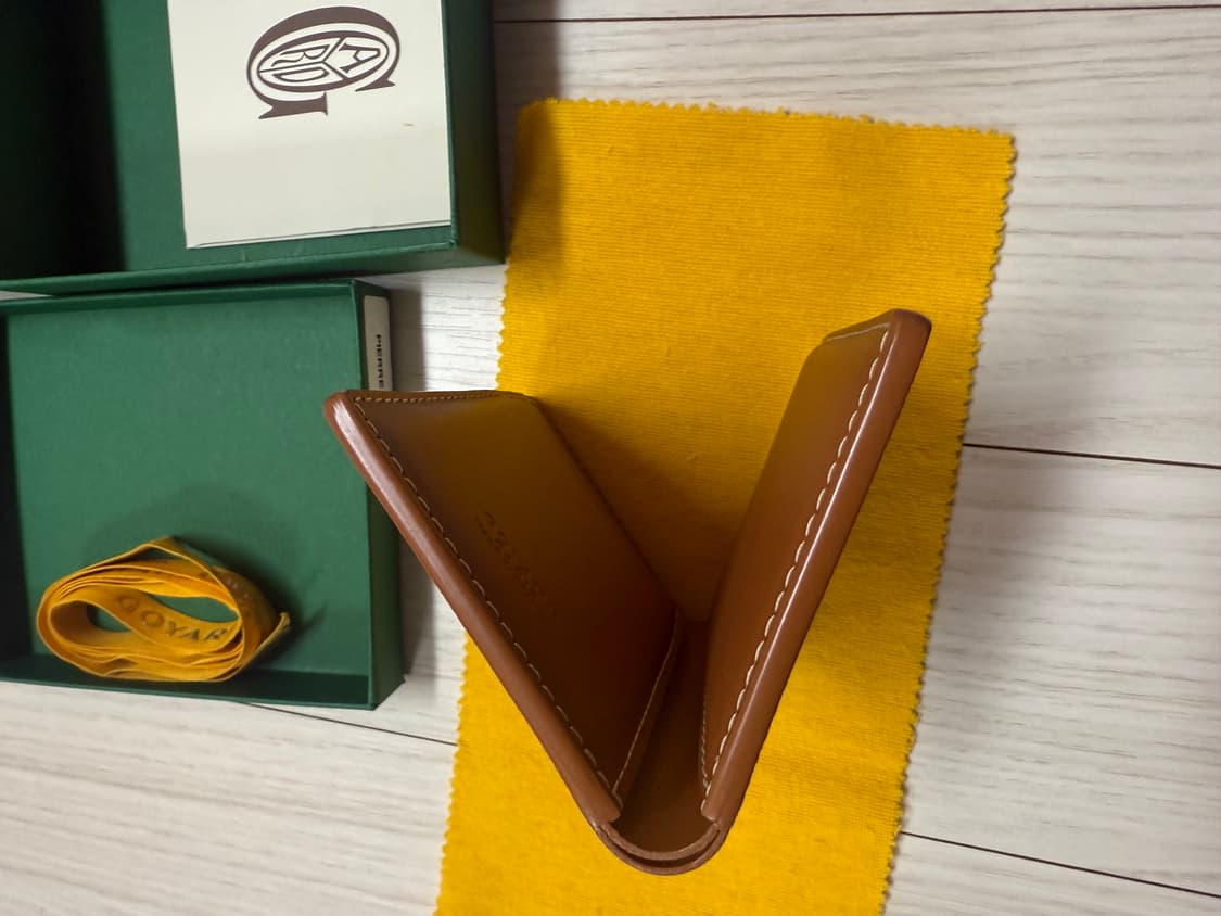 고야드 생피에르 카드지갑 블랙 탄 상품이미지5