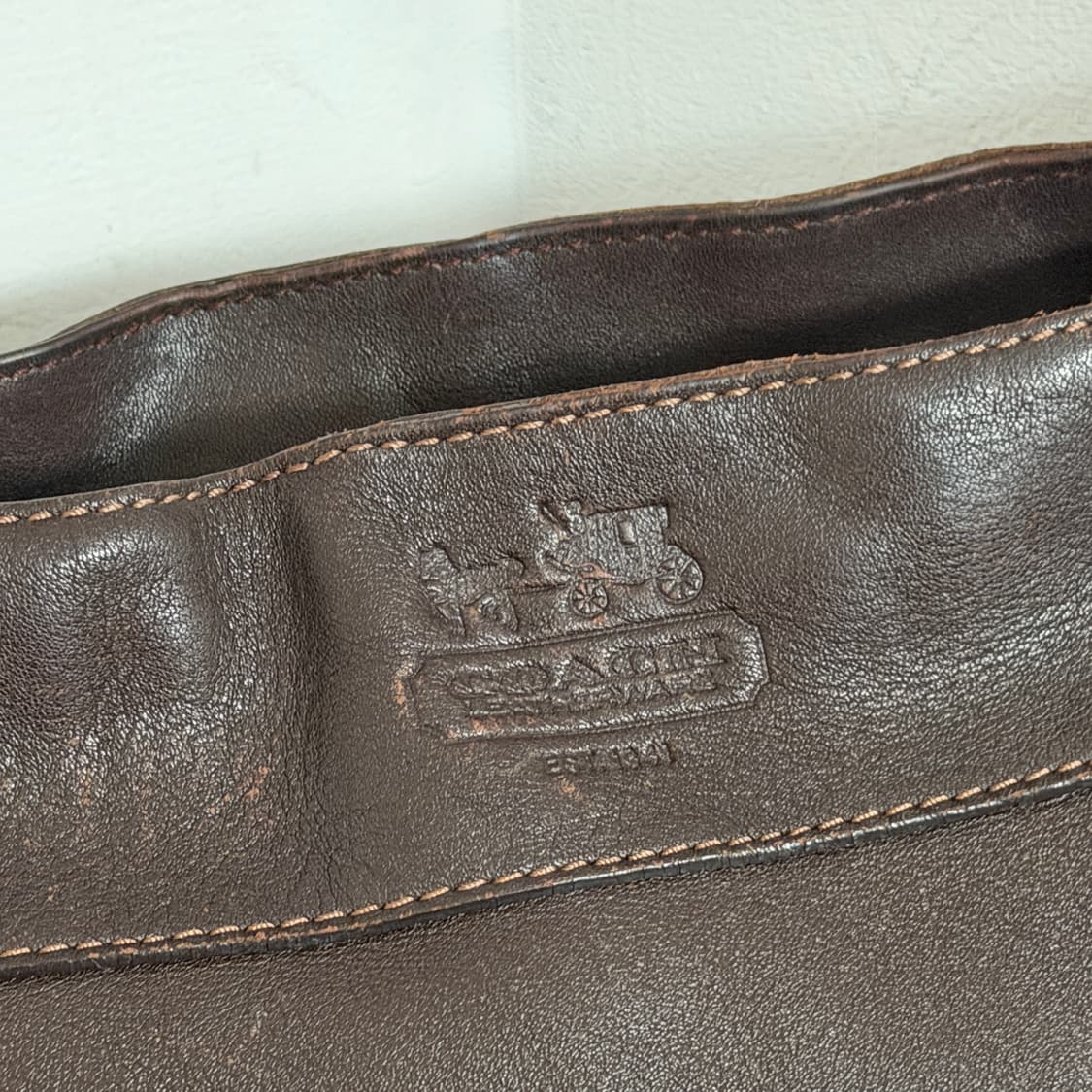 Coach vintage leather shoulder bag 상품이미지4