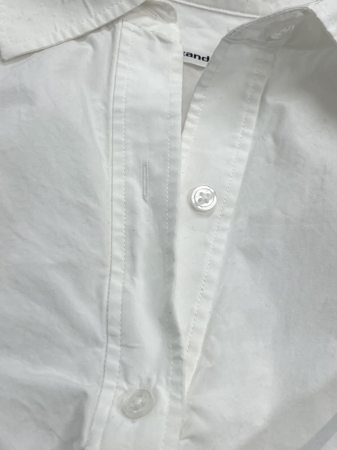 알렉산더 왕 23s/s 플래킷 드레이프 크롭 셔츠 상품이미지6