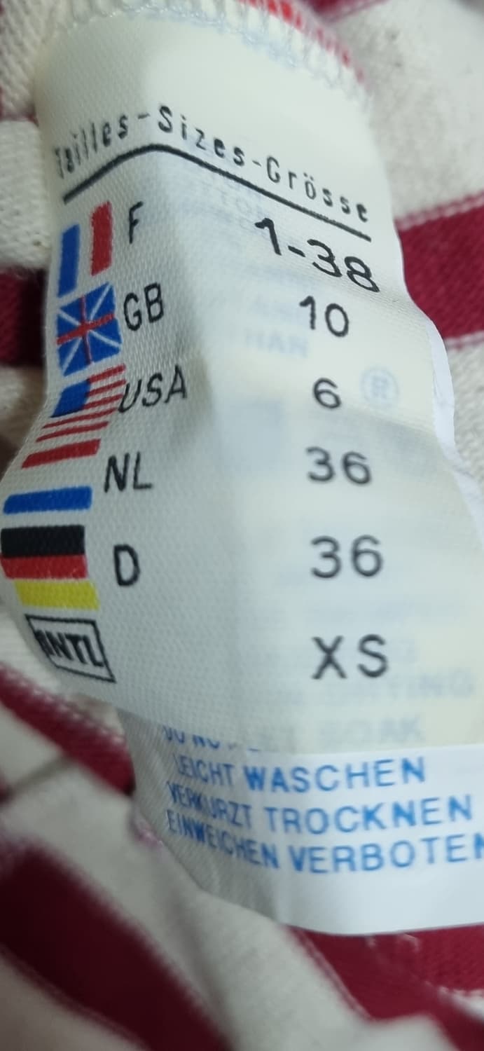 XS ) 세인트제임스 스트라이프 7부 긴팔티 상품이미지4