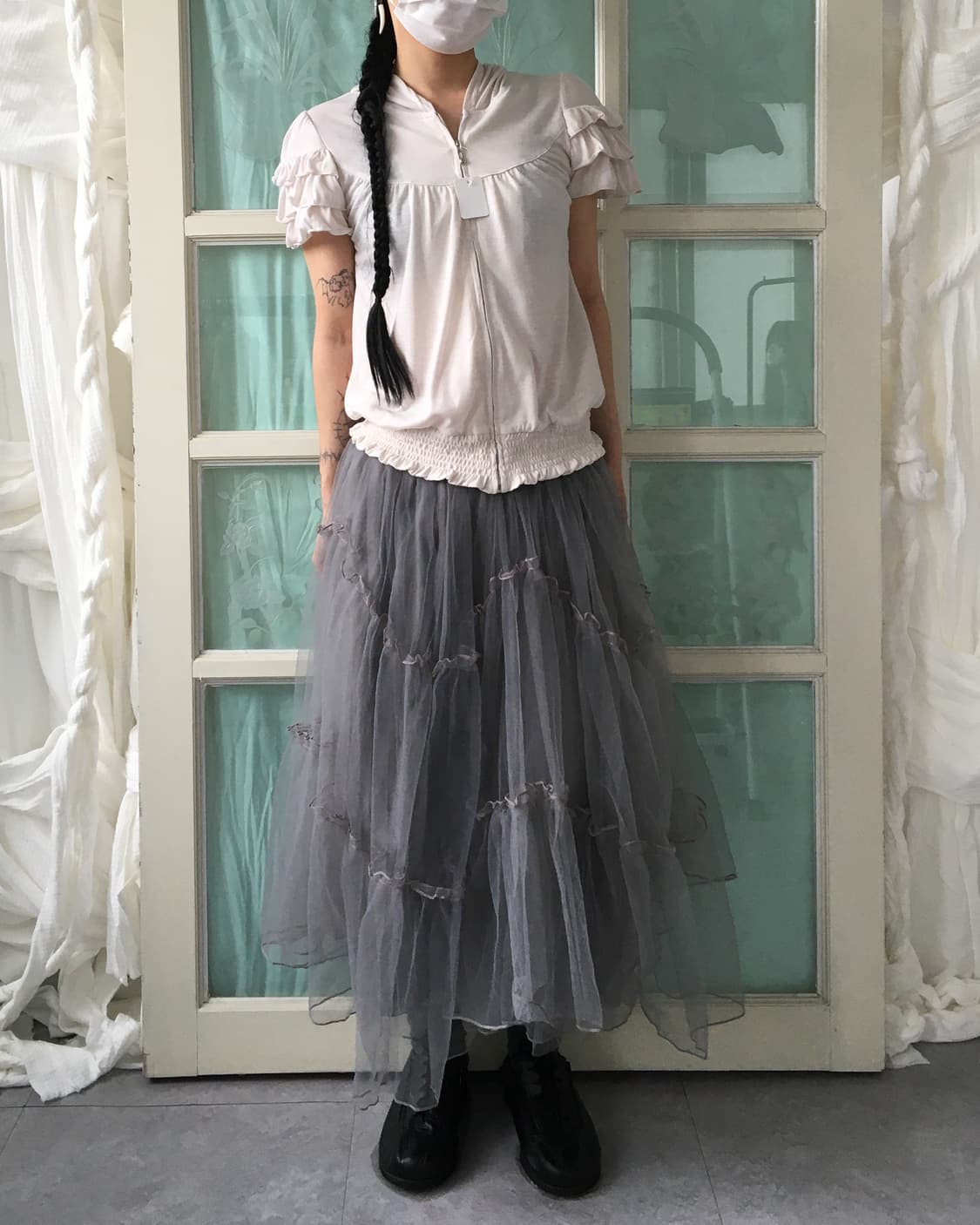 Frill point hood zip up 상품이미지7