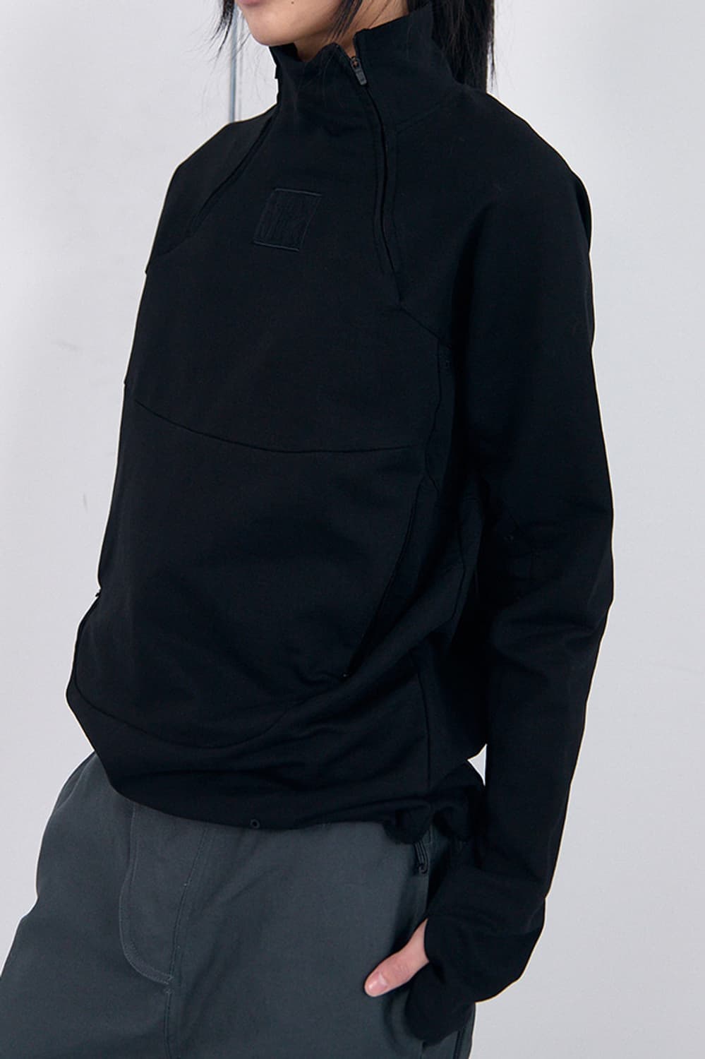 [L]MPa SOFT-SHELL HALF ZIP(BLACK) 상품이미지5