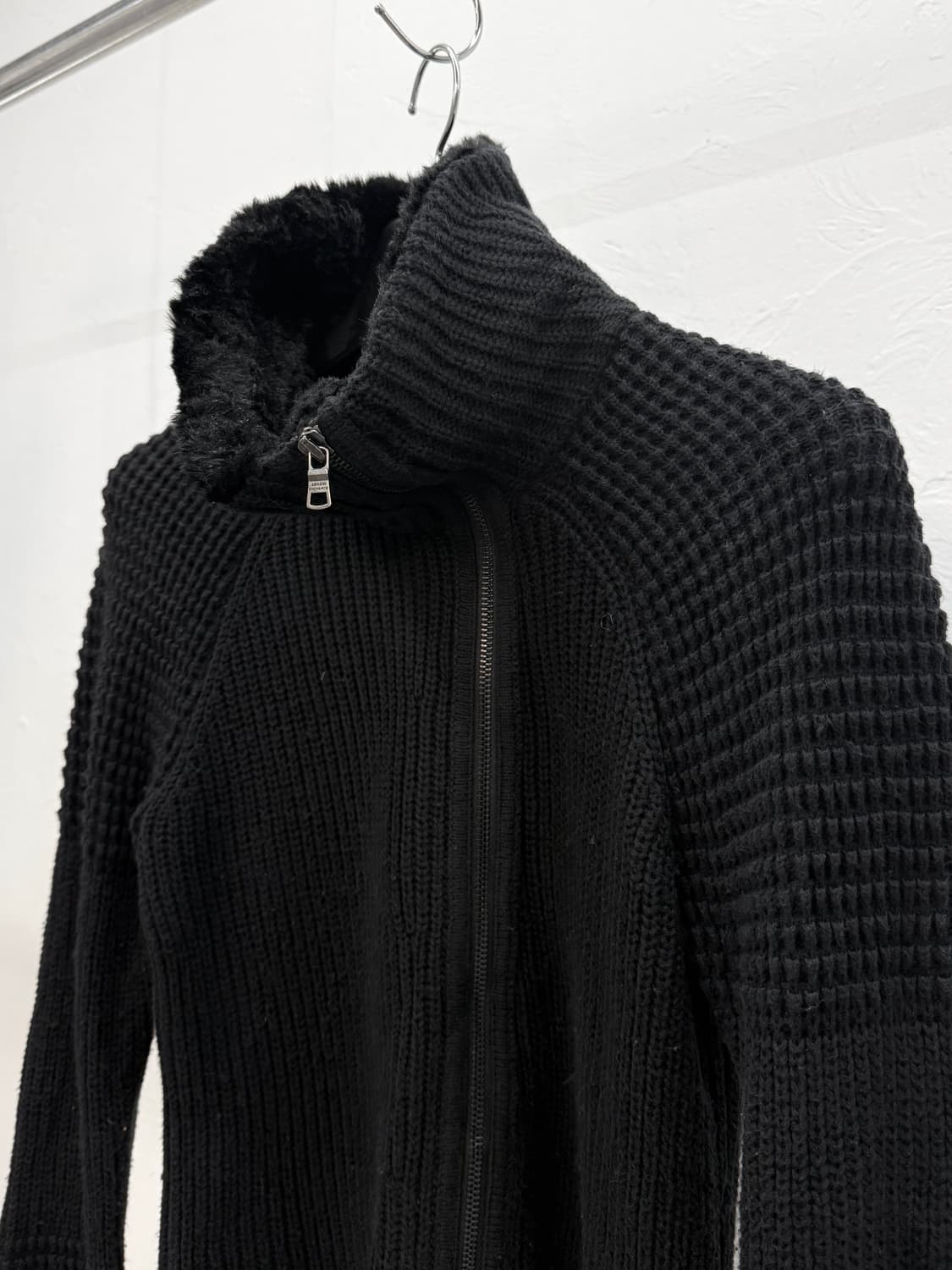 아르마니 익스체인지 퍼카라 니트 집업 상품이미지3