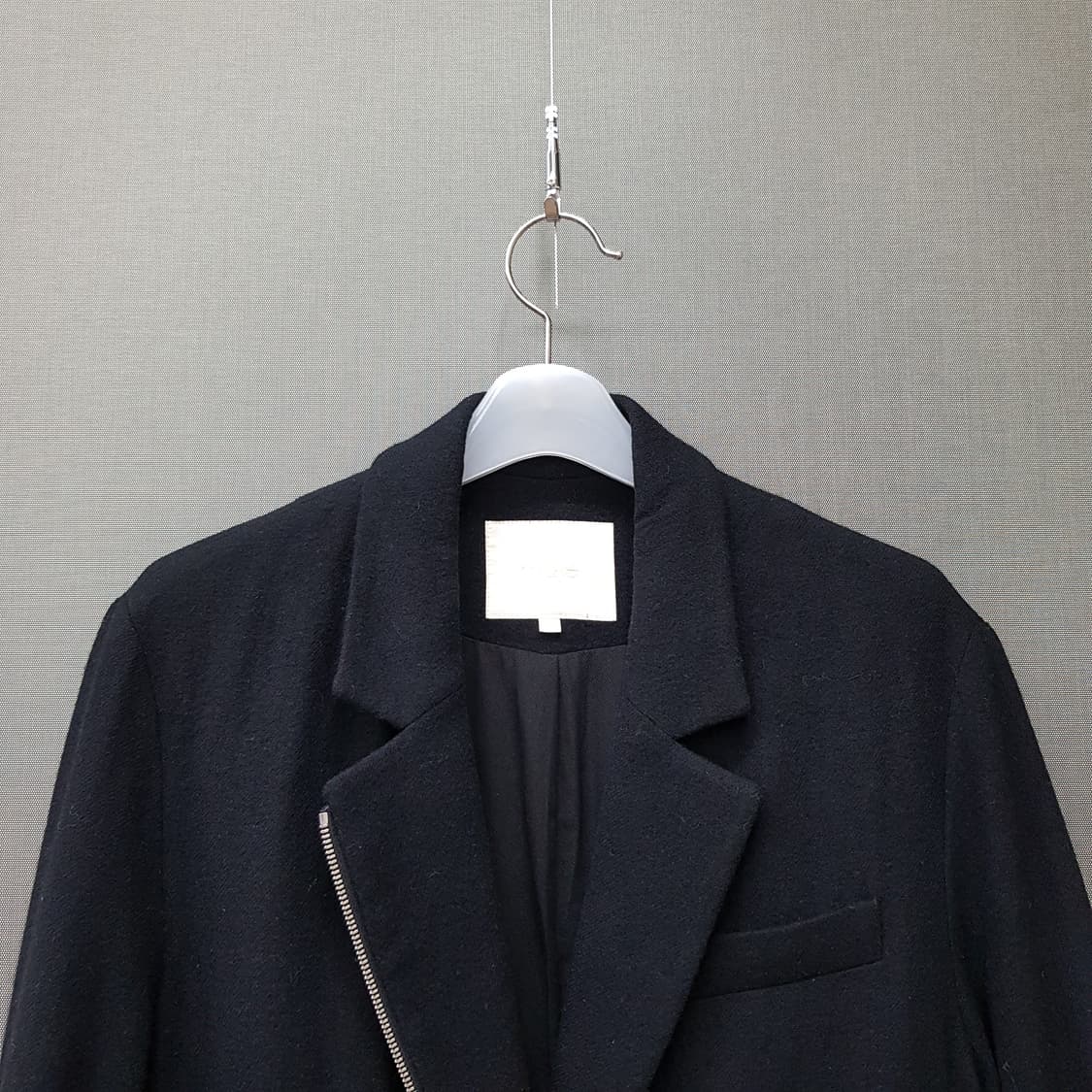 마쥬 maje 울 블렌드 가죽 포켓 블레이저 자켓 1사이즈 상품이미지2