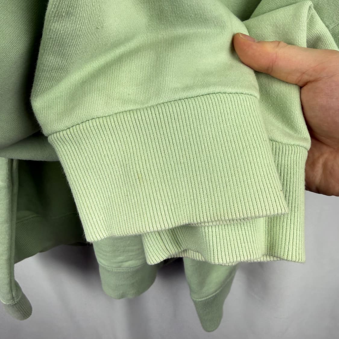 (L) 앤더슨벨 헤비웨이트 스펠아웃 후드 티 민트그린 상품이미지4