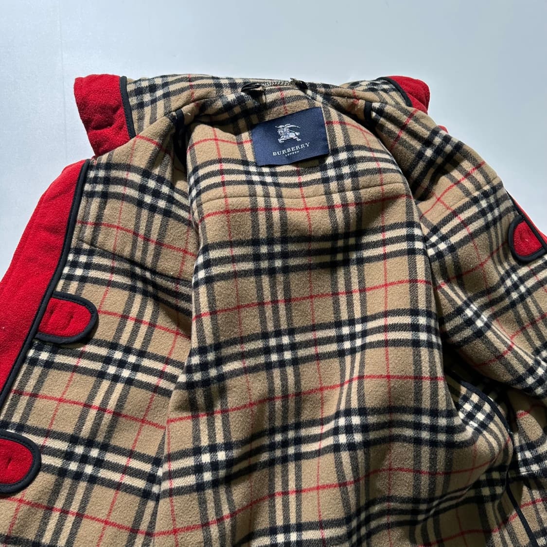 버버리 노바체크 안감 더플 떡볶이 코트 상품이미지9