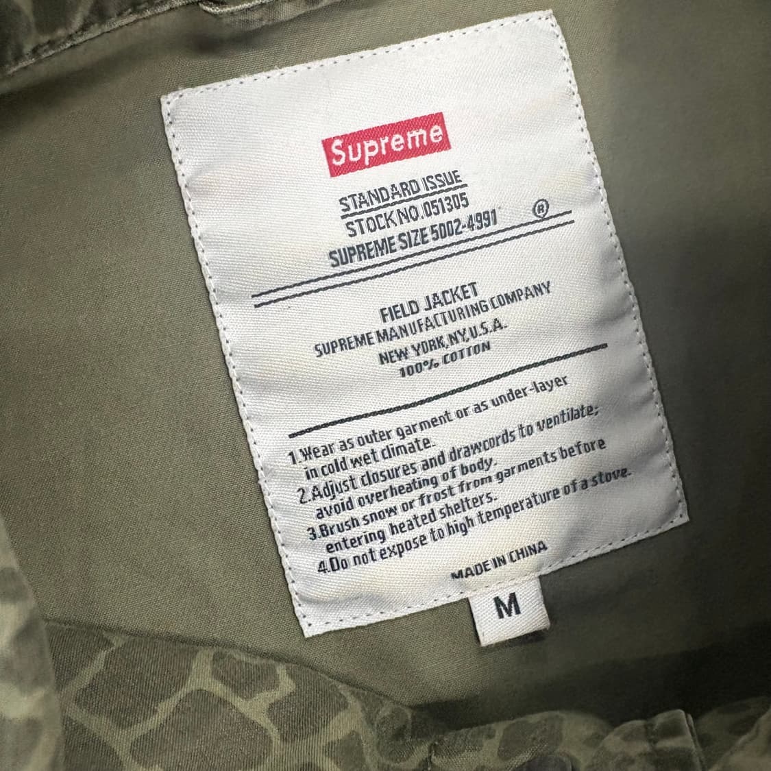 (95)슈프림12ss카모필드자켓 상품이미지4