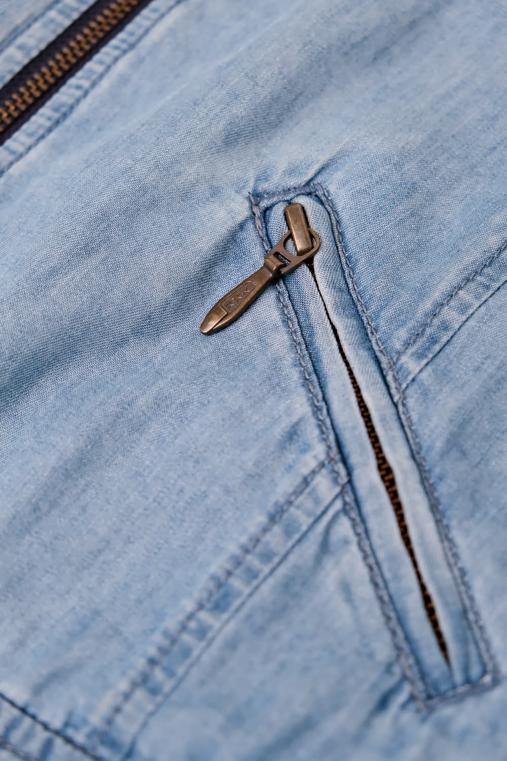 Light Denim Zip-up Jacket 90 상품이미지5