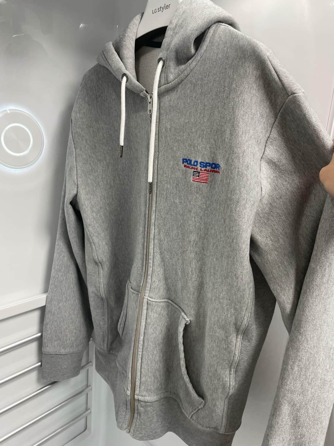 폴로 스포츠 그레이 후드집업L (QR정품) 상품이미지2