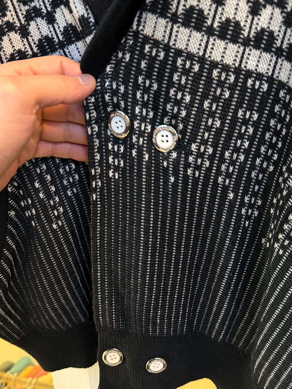 Leonardo 레오나르도 빈티지 숄 카라 가디건 M-L 상품이미지4