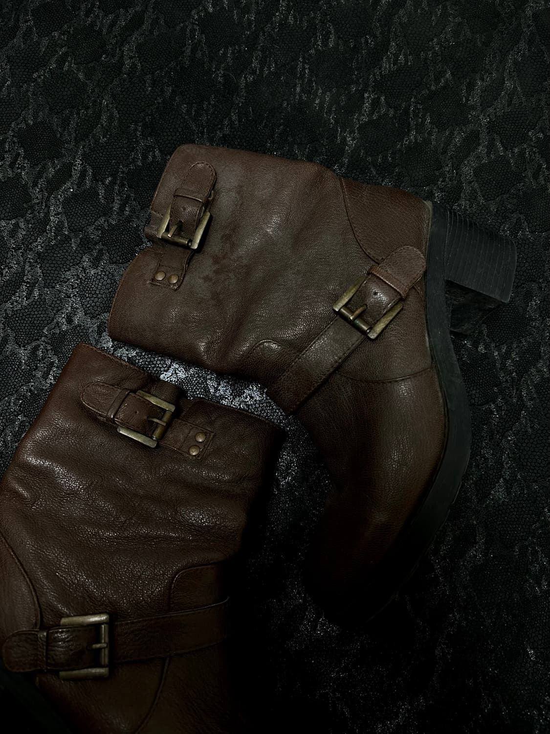 “ELCANTO” Y2K Buckle Detail leathet Boot 상품이미지3