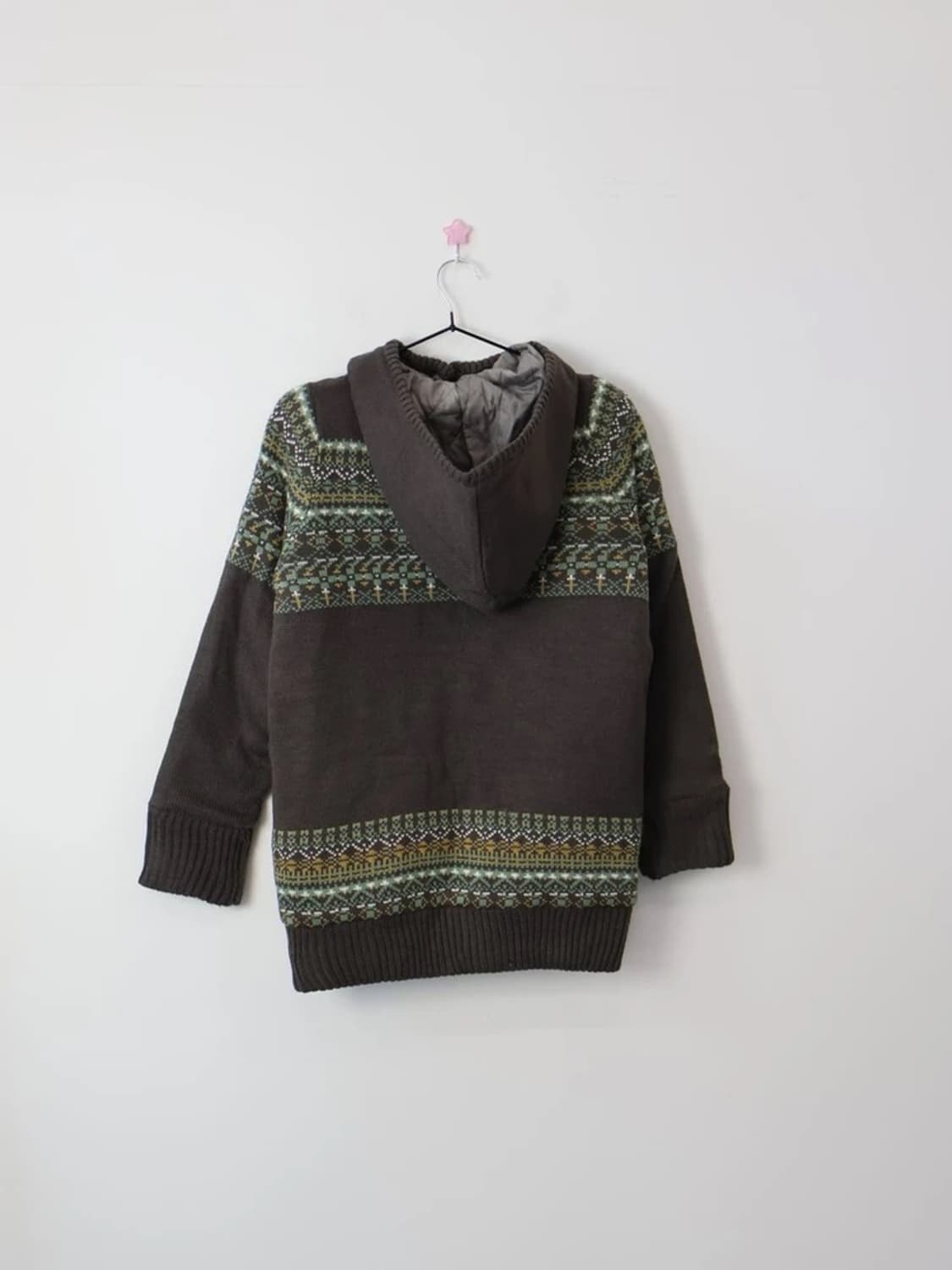 BBE Fair Isle Knit Zip Cardigan 상품이미지4