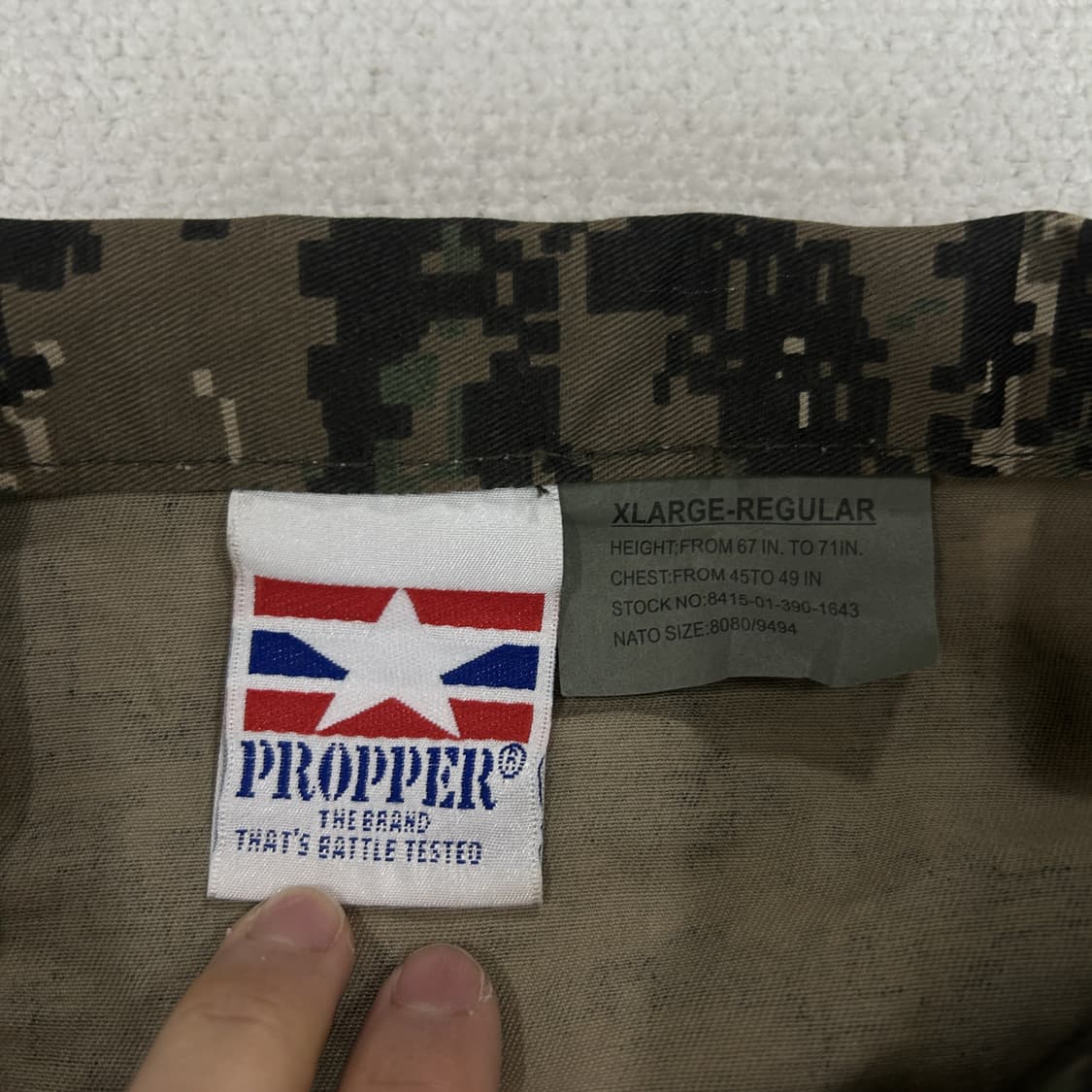 미해병대 U.S.MARINES 디지털 야전상의 XL 상품이미지2