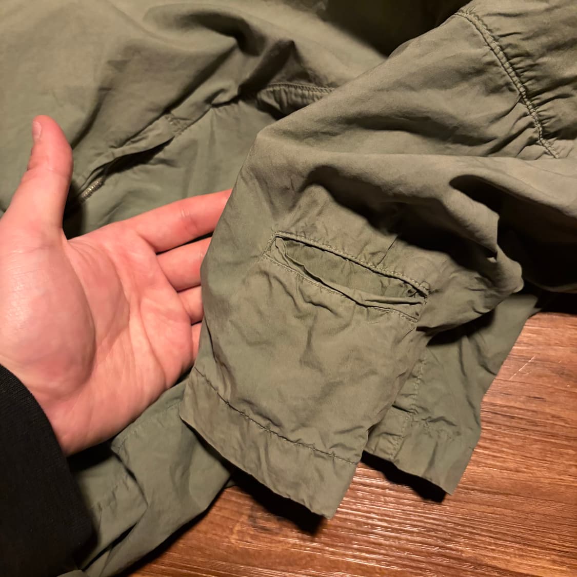 90S CP COMPANY RIRI 세이지 집업 하프 셔츠 상품이미지9