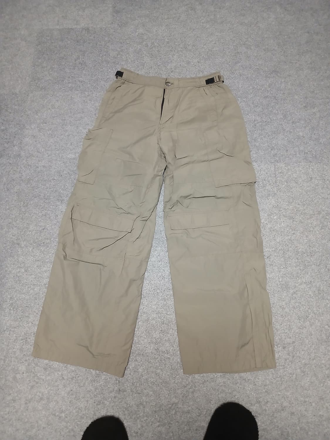 폴리테루 나일론 카고 팬츠 1 워시 세이지 팝니다 상품이미지1