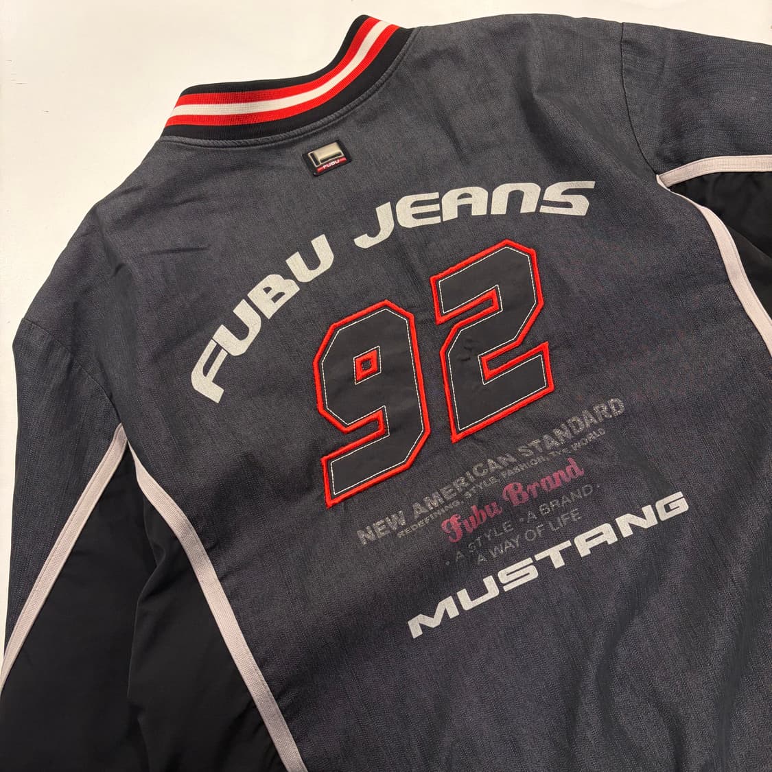 [XL] 00s FUBU 후부 머스탱 레이싱 자켓 점퍼 B232 상품이미지9