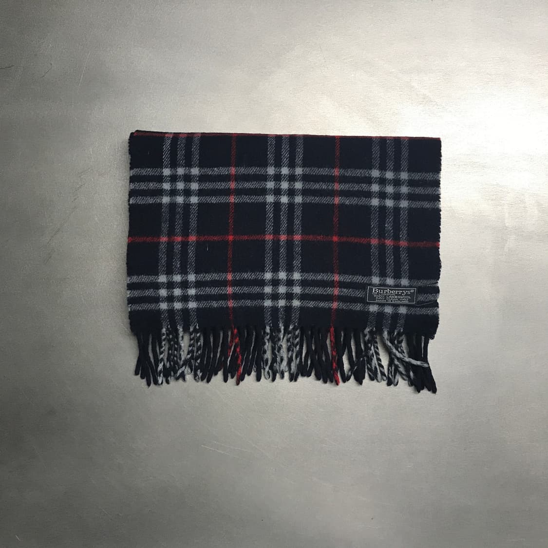 버버리 정품 램스울 머플러 네이비 상품이미지2