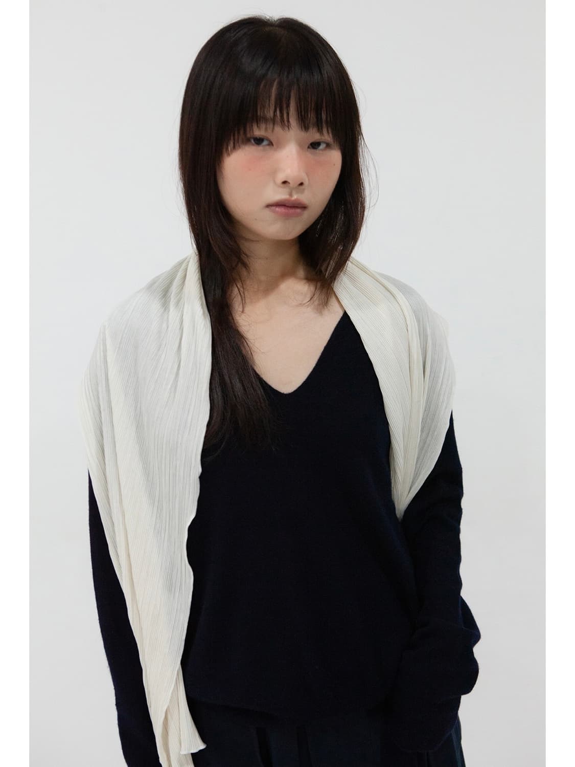 지지 플리츠 롱 스카프 상품이미지7