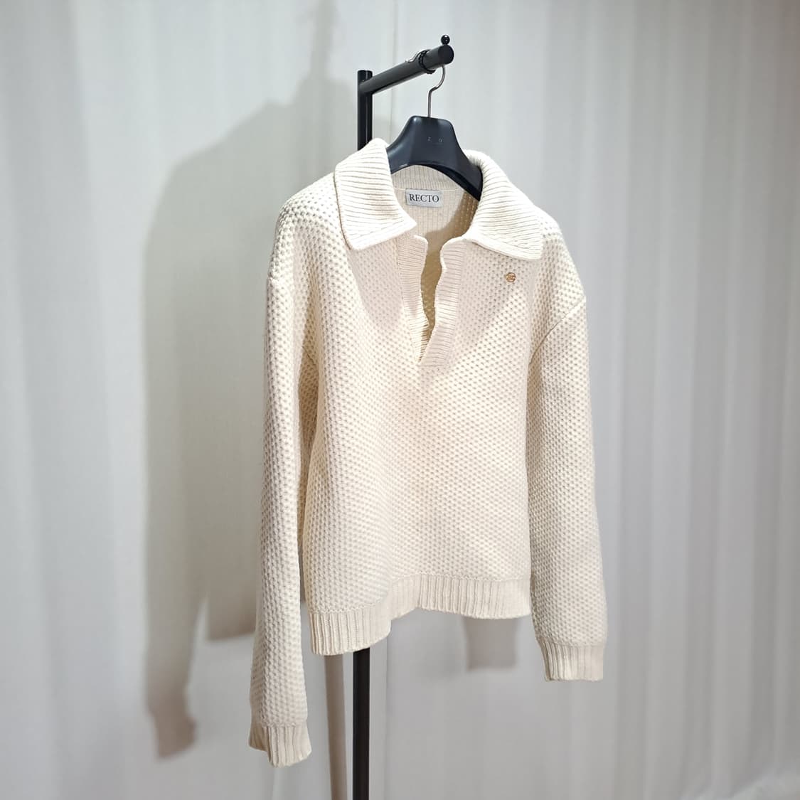 (택포 RECTO 렉토 청키 케이블 스웨터 니트 L B535 상품이미지4