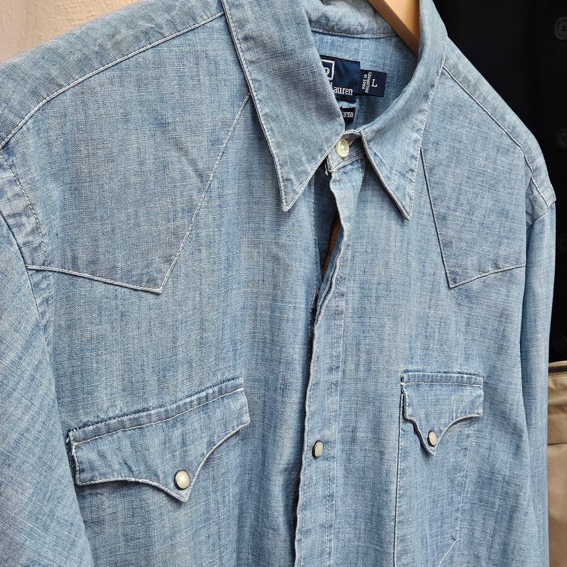 폴로 샴브레이 웨스턴 셔츠 상품이미지2