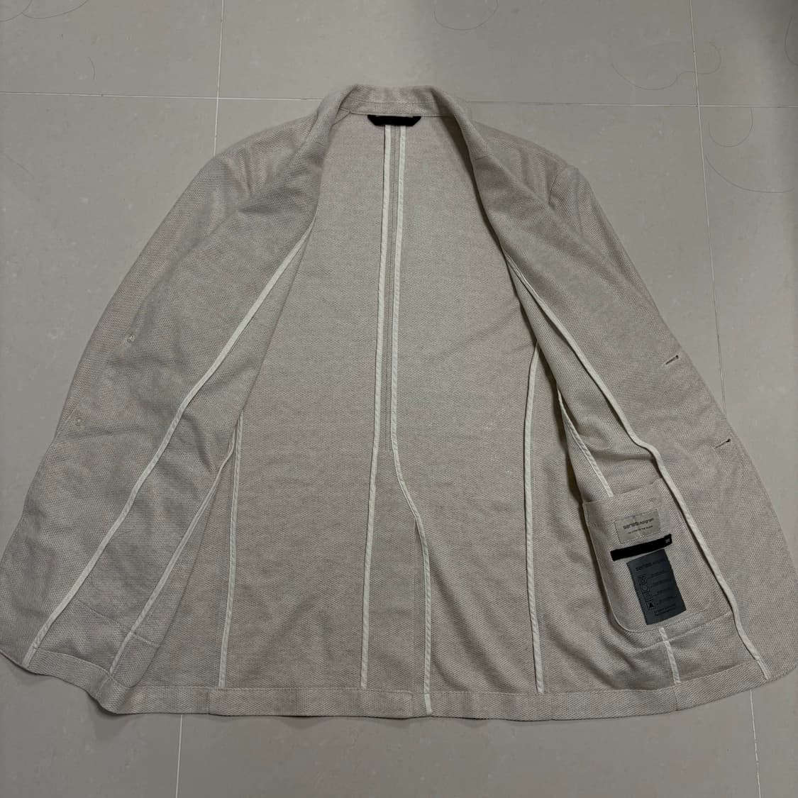 정품 시리즈 에피그램 베이지 린넨 블레이저 자켓 상품이미지5