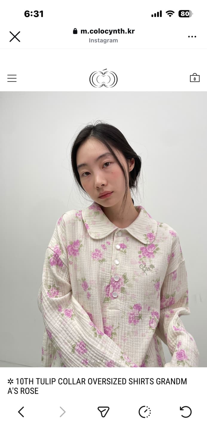 콜로신스 TULIP COLLAR OVERSIZED SHIRTS 상품이미지2